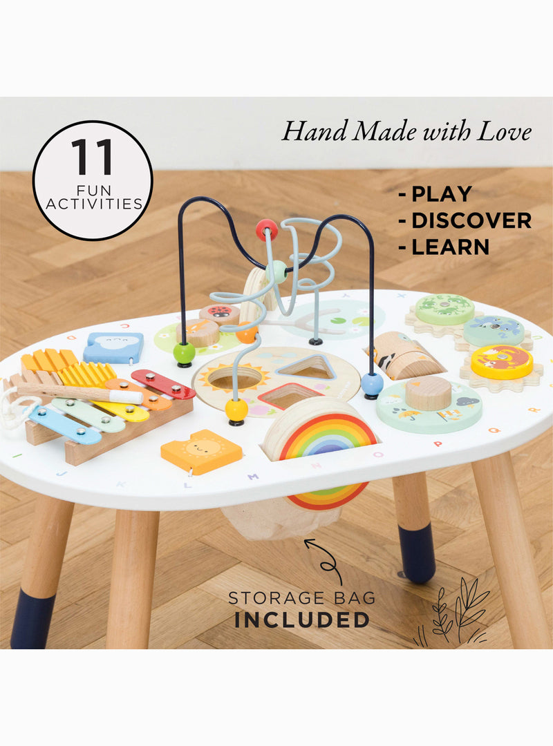 Wooden Toddler Sensory Activity Table