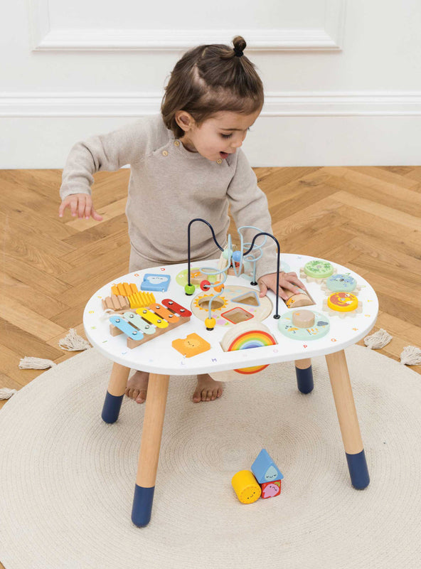 Wooden Toddler Sensory Activity Table
