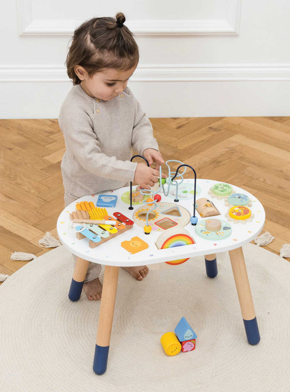Wooden Toddler Sensory Activity Table