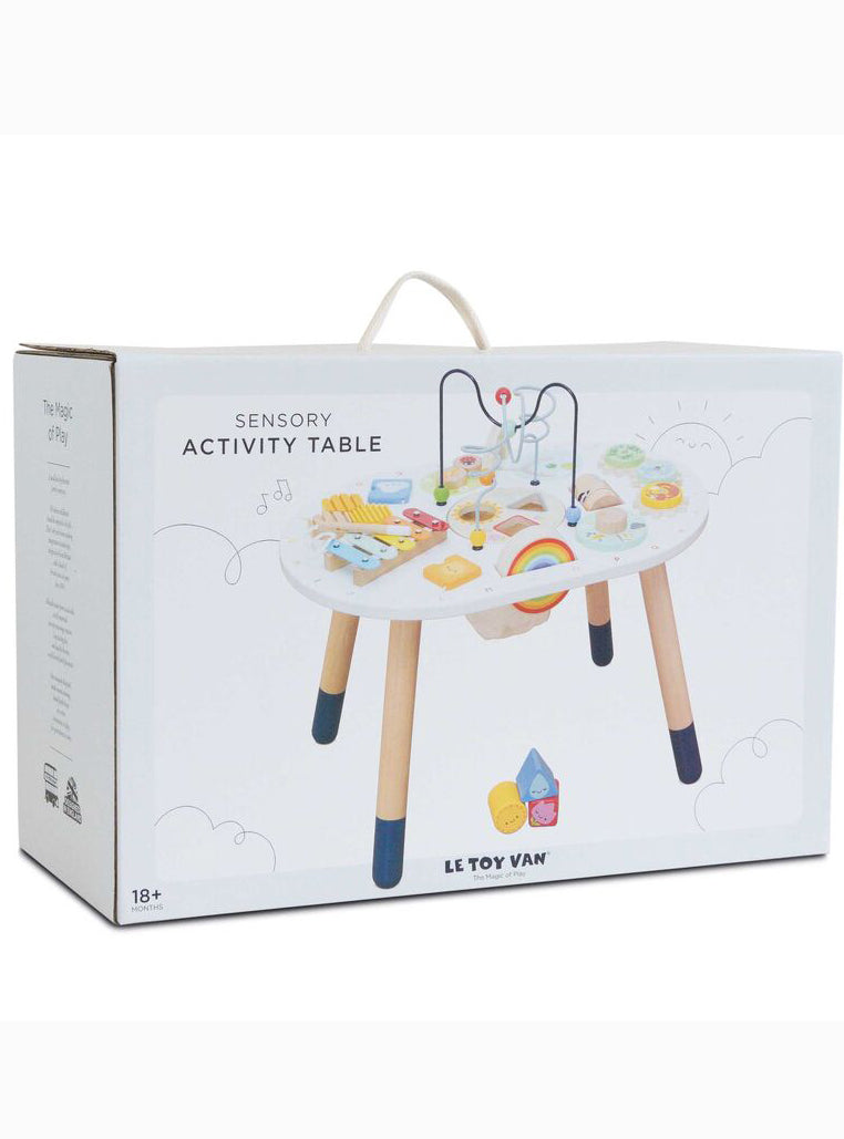 Wooden Toddler Sensory Activity Table