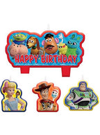Image Of Toy Story 4 Piece Birthday Cake Candle Set