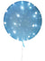 Image of Transparent Pastel Blue 40cm Light Up Bubble Balloons