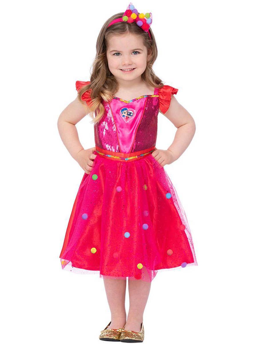 Image of True and the Rainbow Kingdom Girls Pink Dress Costume - Alternate Front Image