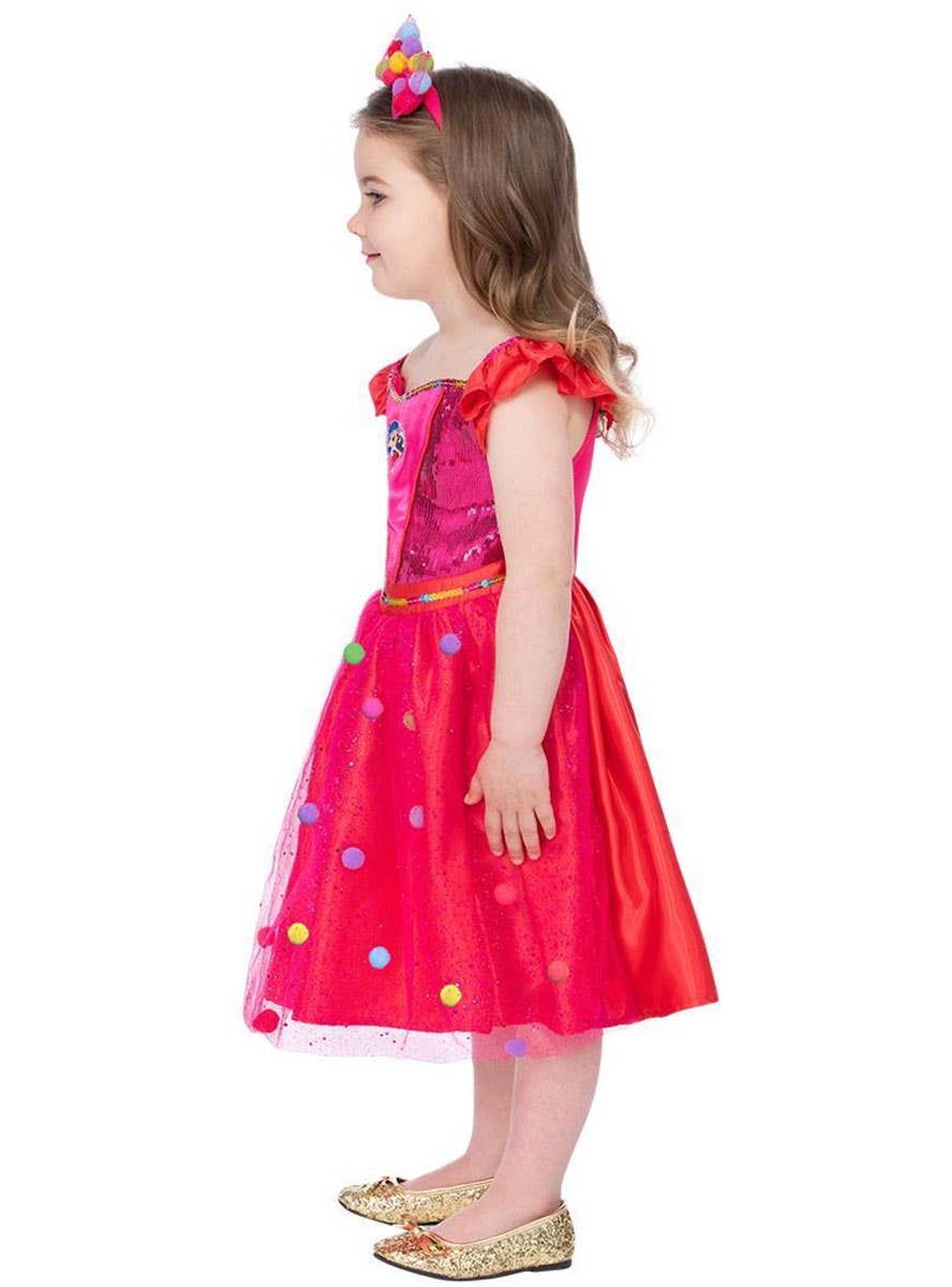 Image of True and the Rainbow Kingdom Girls Pink Dress Costume - Side Image