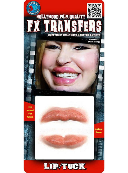 Novelty Oversized Lips 3D Tattoo Transfer