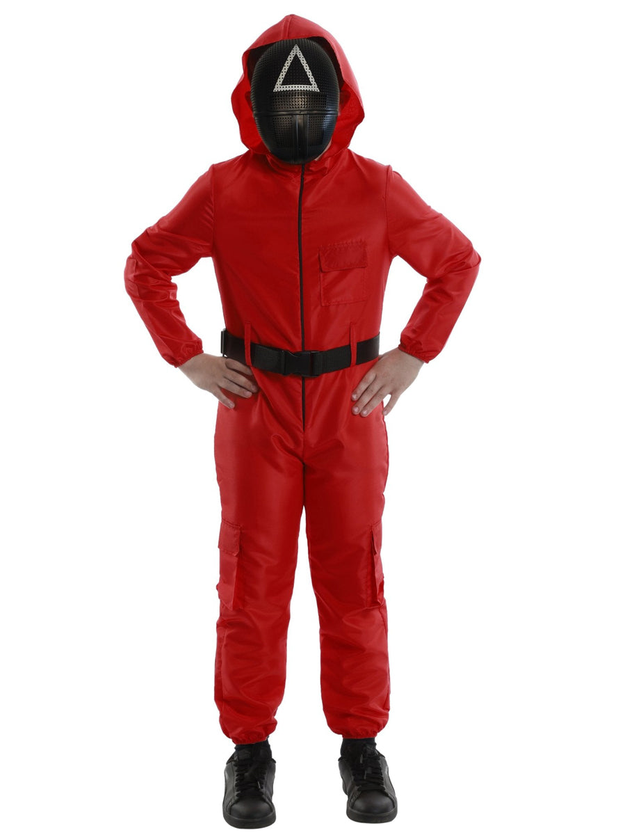 Red Game Guard Tween Dress Up Costume