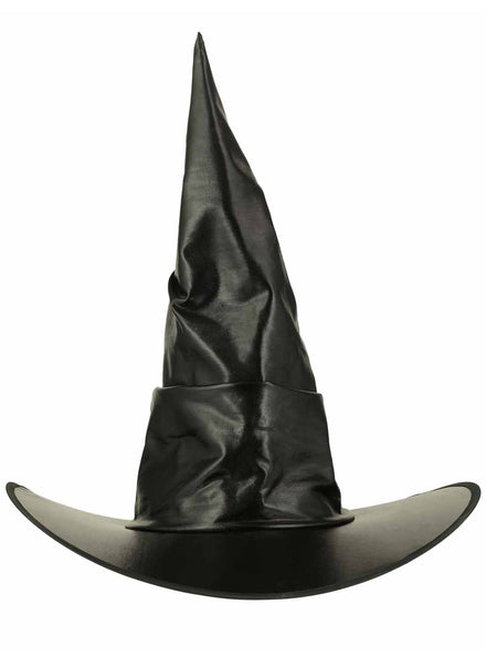 Ruched Black Witch Hat - Main Image