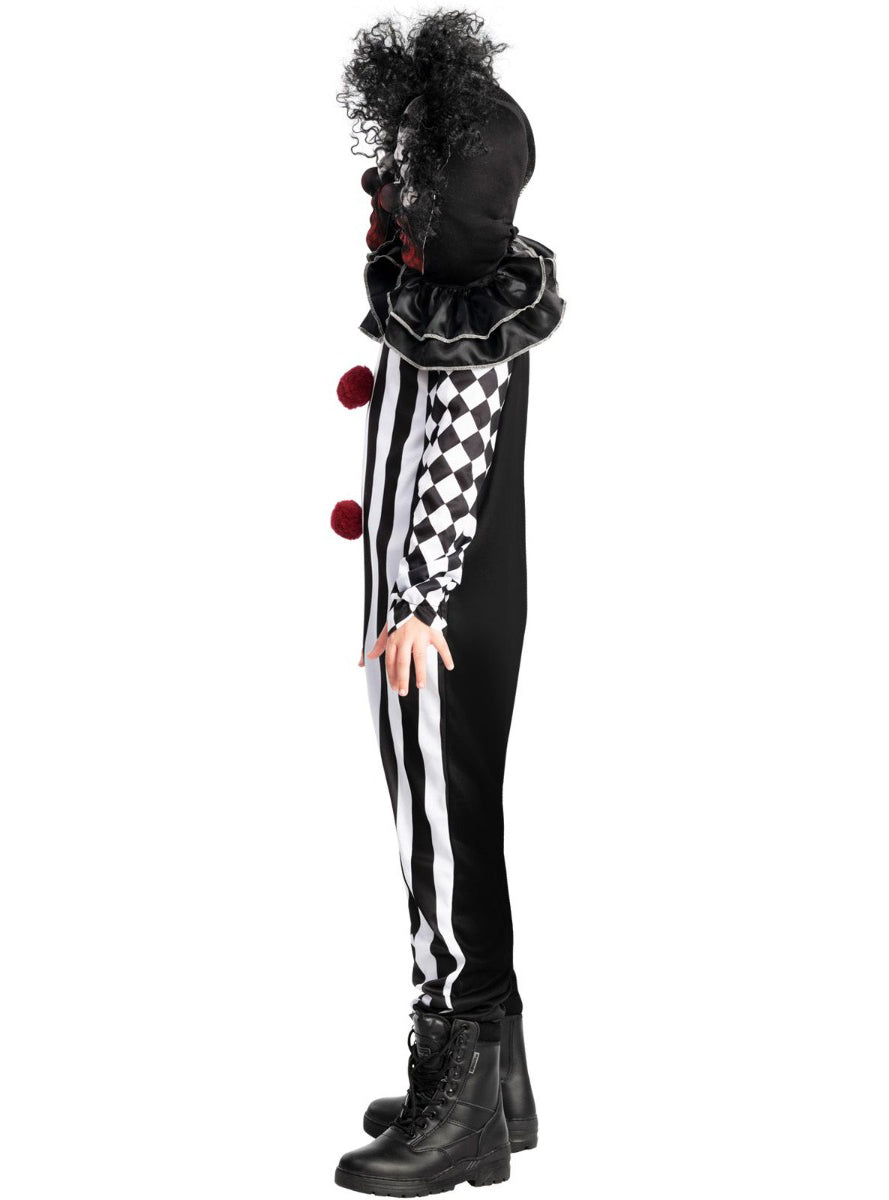 Evil Double Head Clown Boys Halloween Costume - Side Image