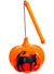 Orange Pumpkin with Black Cat Light Up Halloween Safety Light
