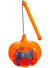 Orange Pumpkin with Charcoal Cat Light Up Halloween Safety Light