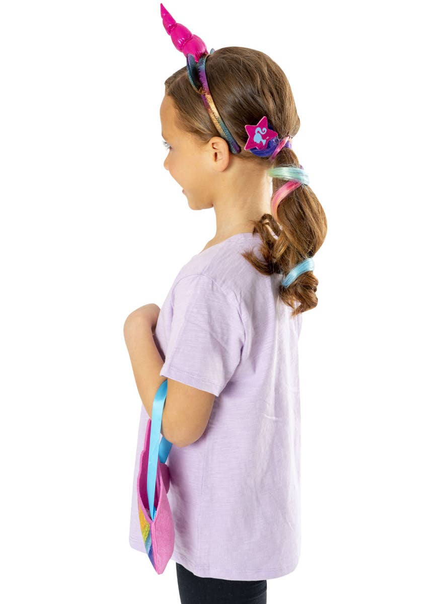 Image of Unicorn Barbie Girl's Costume Accessory Kit - Back View