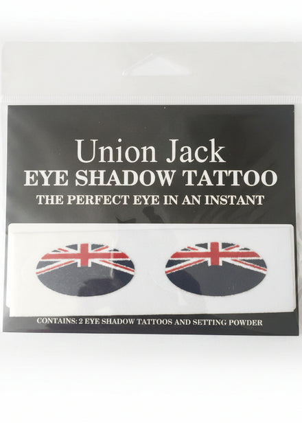 Union Jack Eyes Eyeshadow Tattoo Costume Makeup