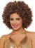 Tight Curly Brown and Blonde Disco Afro Costume Wig - Womens Image