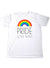 Image of Pride Love Wins White Unisex Adults Crew Neck Shirt