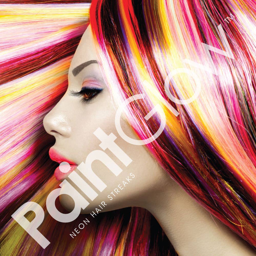 Neon Green Temporary UV Reactive Hair Colour Mascara - Alternate Image