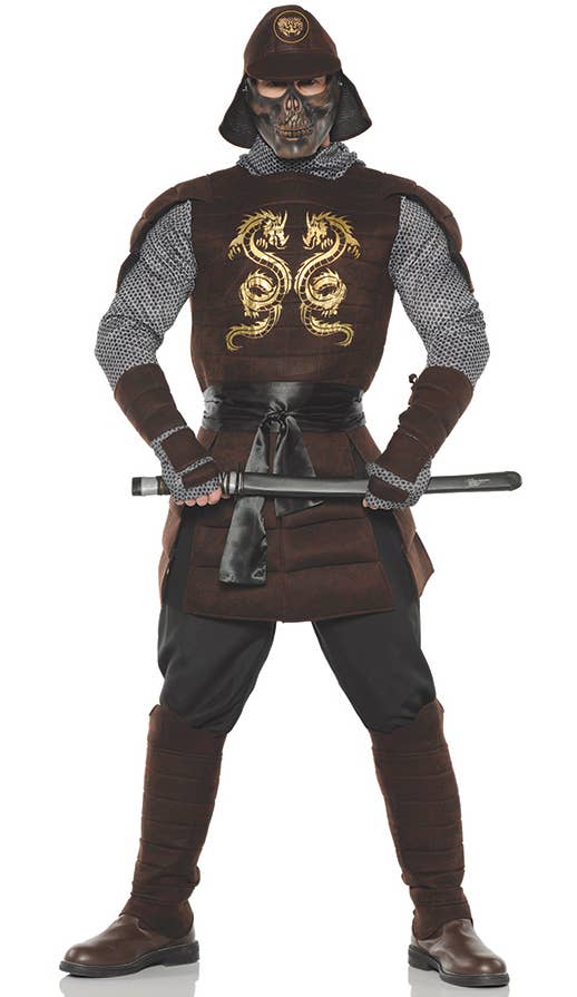 Men's Deluxe Dragon Samurai Warrior Fancy Dress Costume