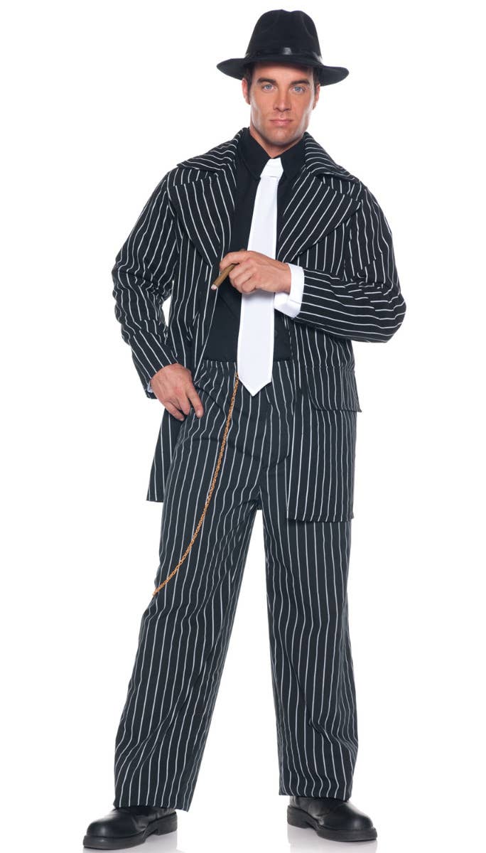 Men's Plus Size Zoot Suit Gangster Costume Main Image
