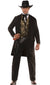 Men's Wild West Gambler Cowboy Fancy Dress Costume Main Image