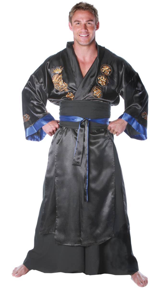 Men's Plus Size Samurai Warrior Fancy Dress Costume Main Image