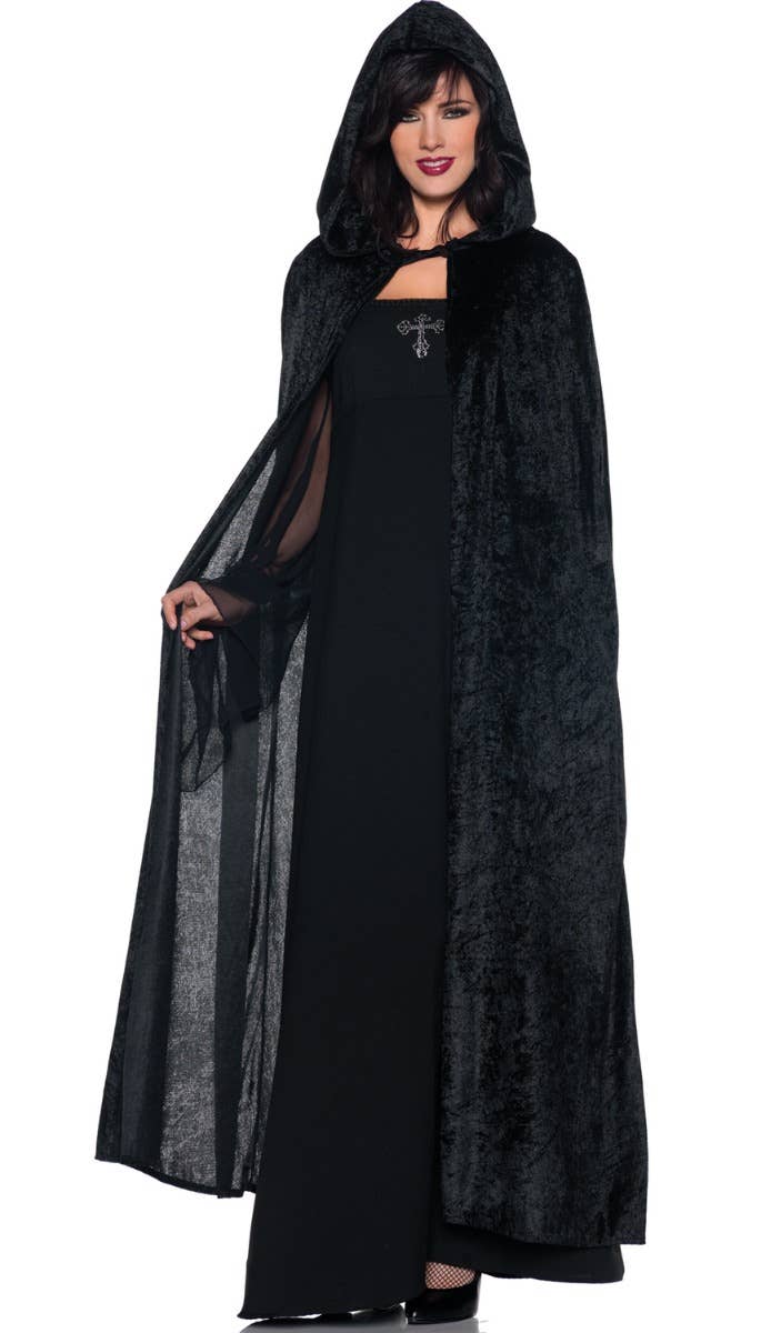 Velvet Halloween Costume Cloak