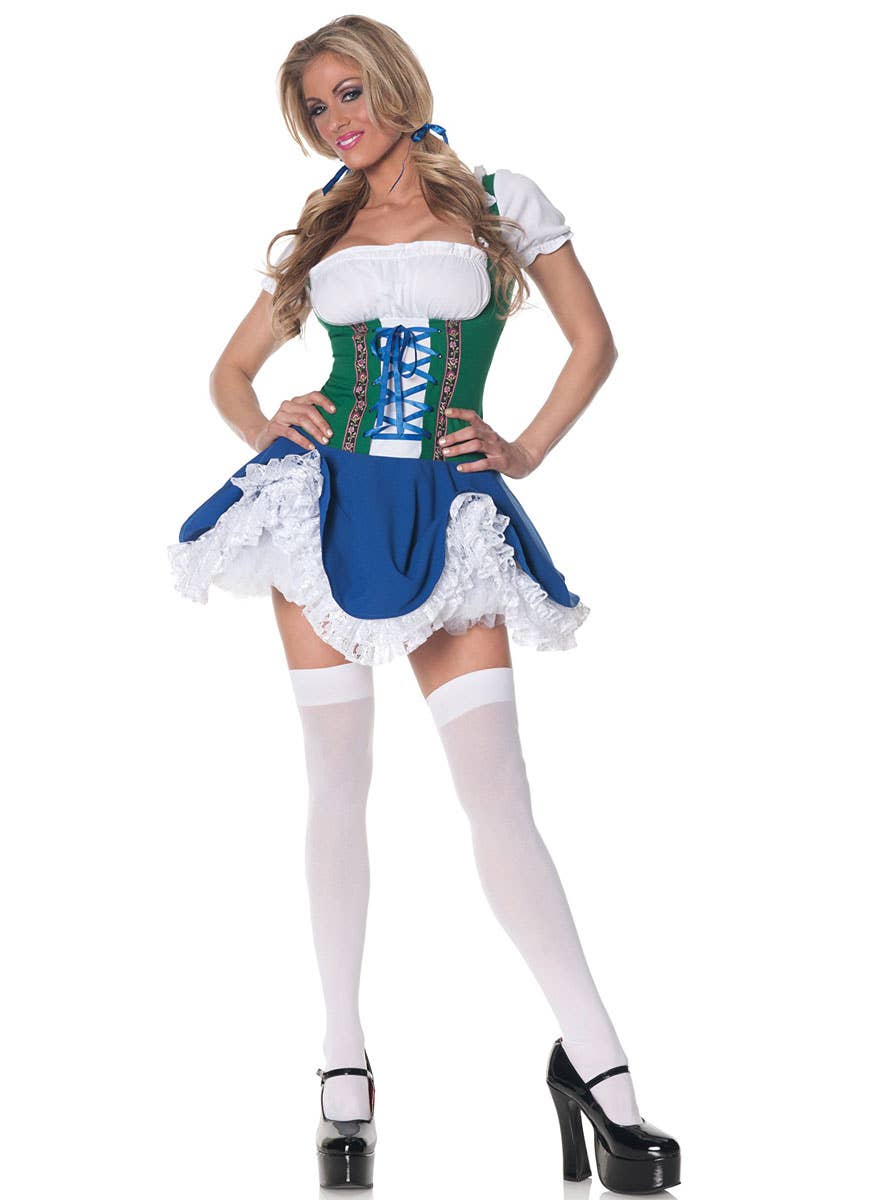 Womens Sexy Oktoberfest Fancy Dress Costume - Main Image
