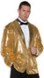 Men's Gold Sequined Showman Costume Jacket Image