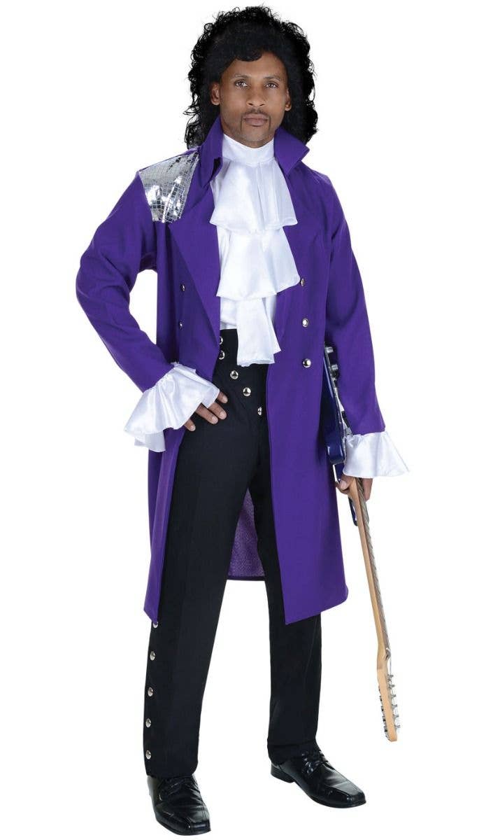 Purple Rain Mens Prince Costume | Pop Star Prince Outfit for Men