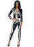 Women's Sexy Skeleton Catsuit Halloween Dress Up Costume Main Image