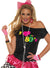 Womens Off The Shoulder I Love The 80s Costume Shirt - Main Image