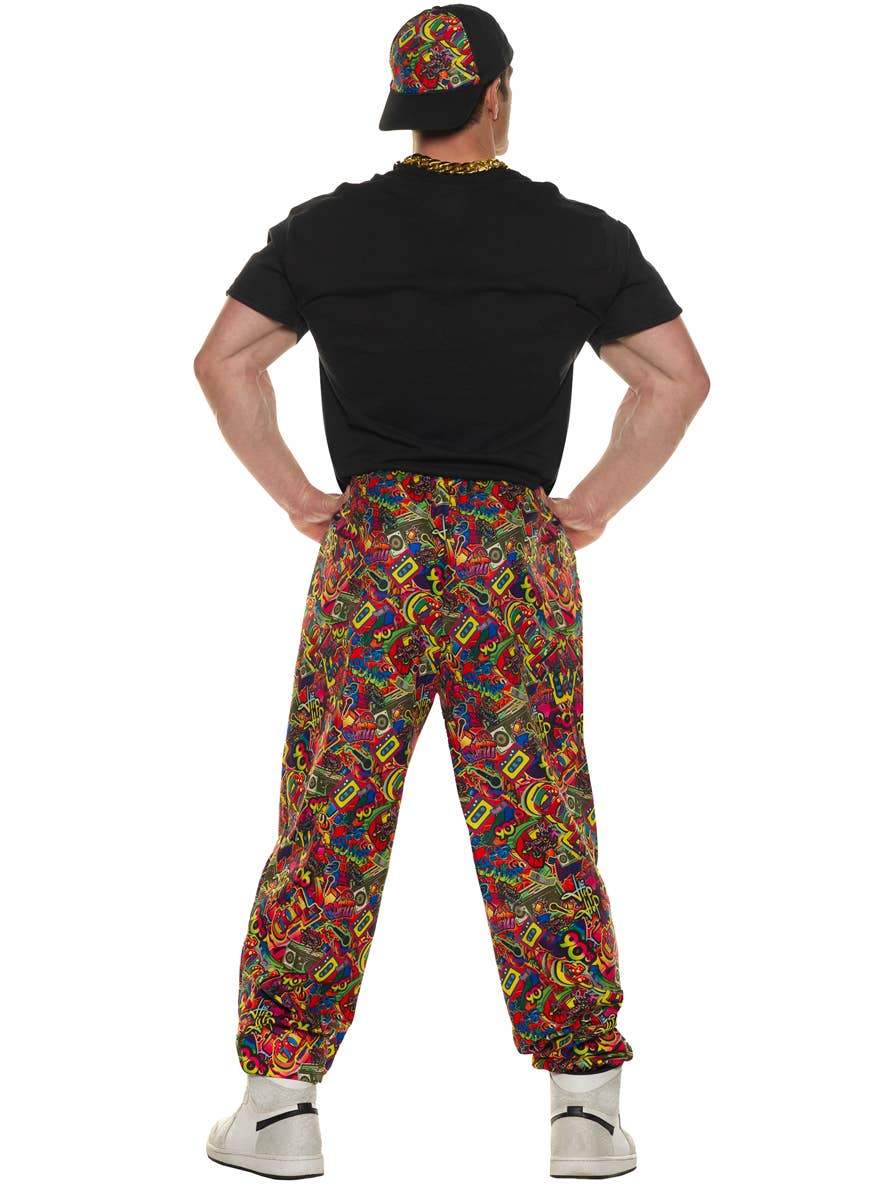 Image of I Love The 90s Men's Black Plus Size Costume Shirt - Back View