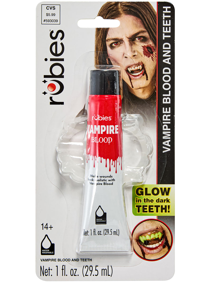 Vampire Blood and Fangs Halloween Makeup Kit - Main Image