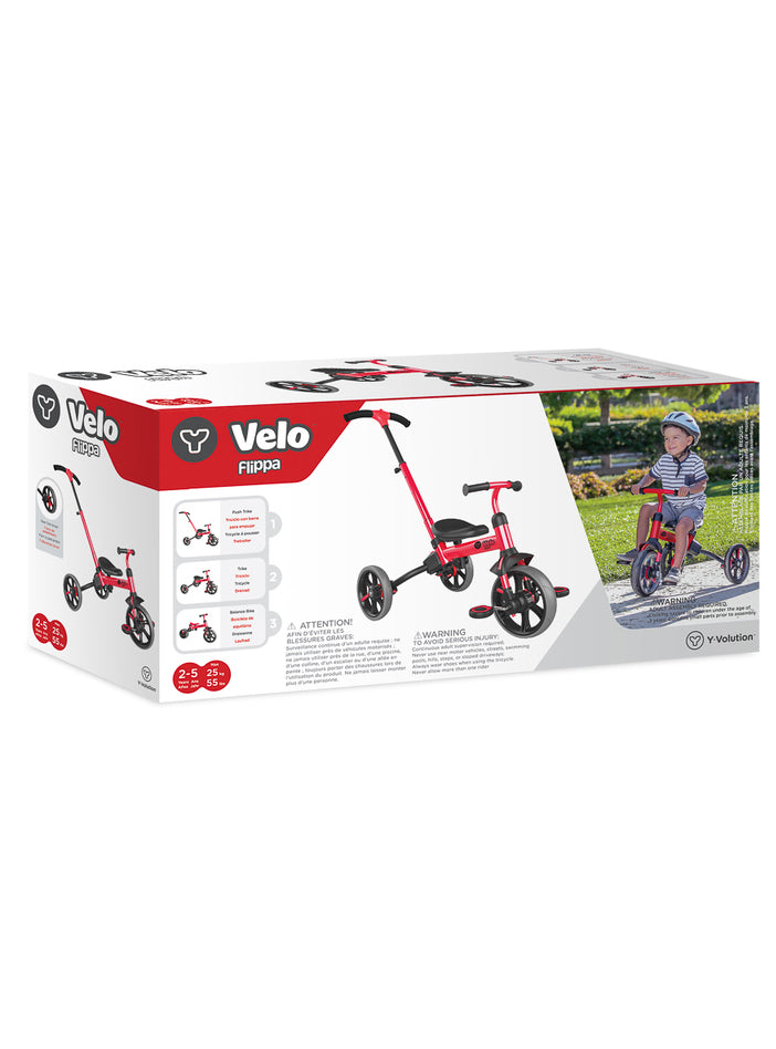 Velo Flippa Red 4 In 1 Trike For Children - Packaging Image 1
