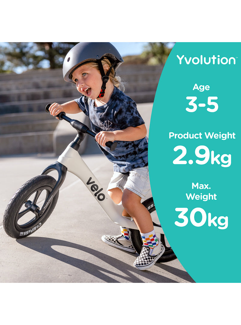 Velo Pro Lightweight White Balance Bike For Children - Info Image 3