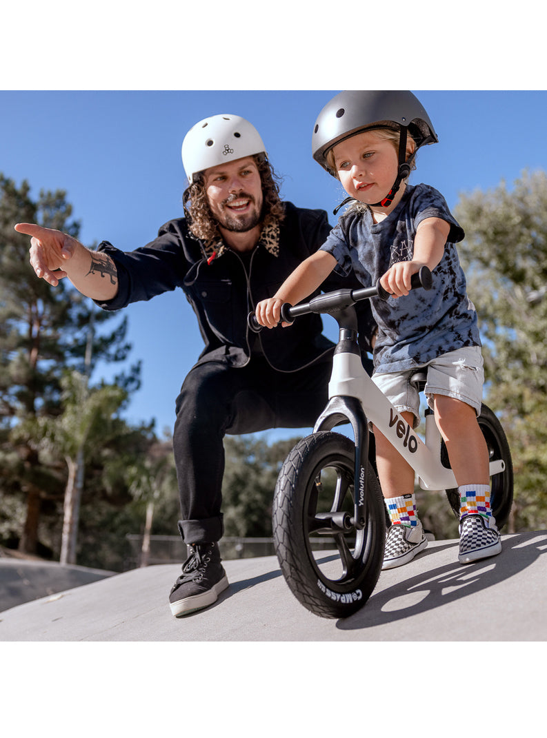 Velo Pro Lightweight White Balance Bike For Children - Lifestyle Image 1