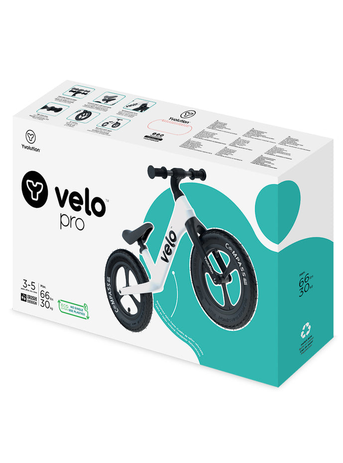 Velo Pro Lightweight White Balance Bike For Children - Packaging Image 1