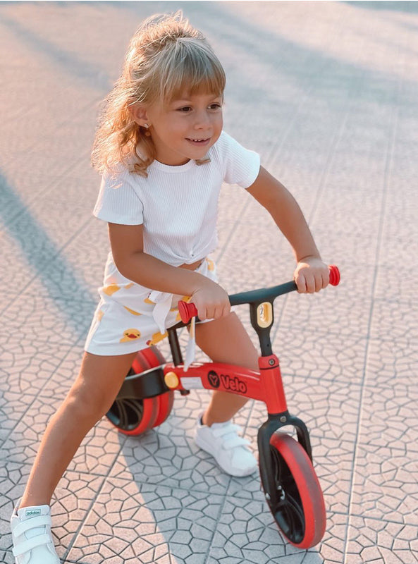 Velo Red Junior Balance Bike - Lifestyle Image 3