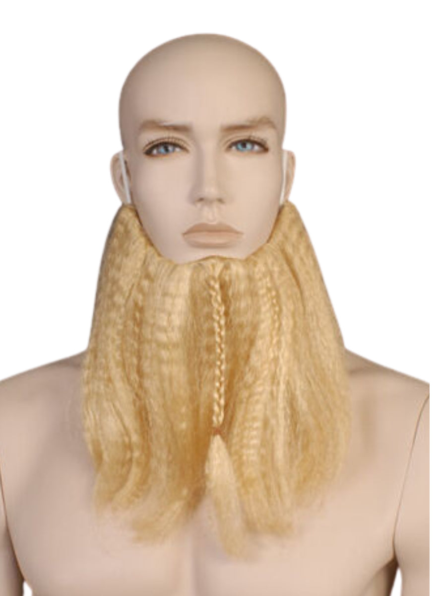 Viking Blonde Plaited Costume Beard - Main Image