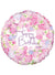 Image of Vintage Floral 45cm Happy Birthday Foil Balloon