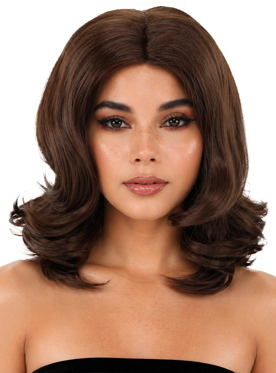 Nova Womens Brown Soft Waves Wig