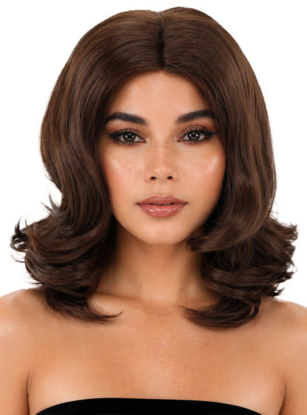 Nova Womens Brown Soft Waves Wig