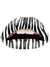 Set of 2 Black and White Zebra Print Temporary Lip Appliqués