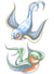 Tinsley Transfers Vintage Swallows Temporary Tattoo - Alternative Image