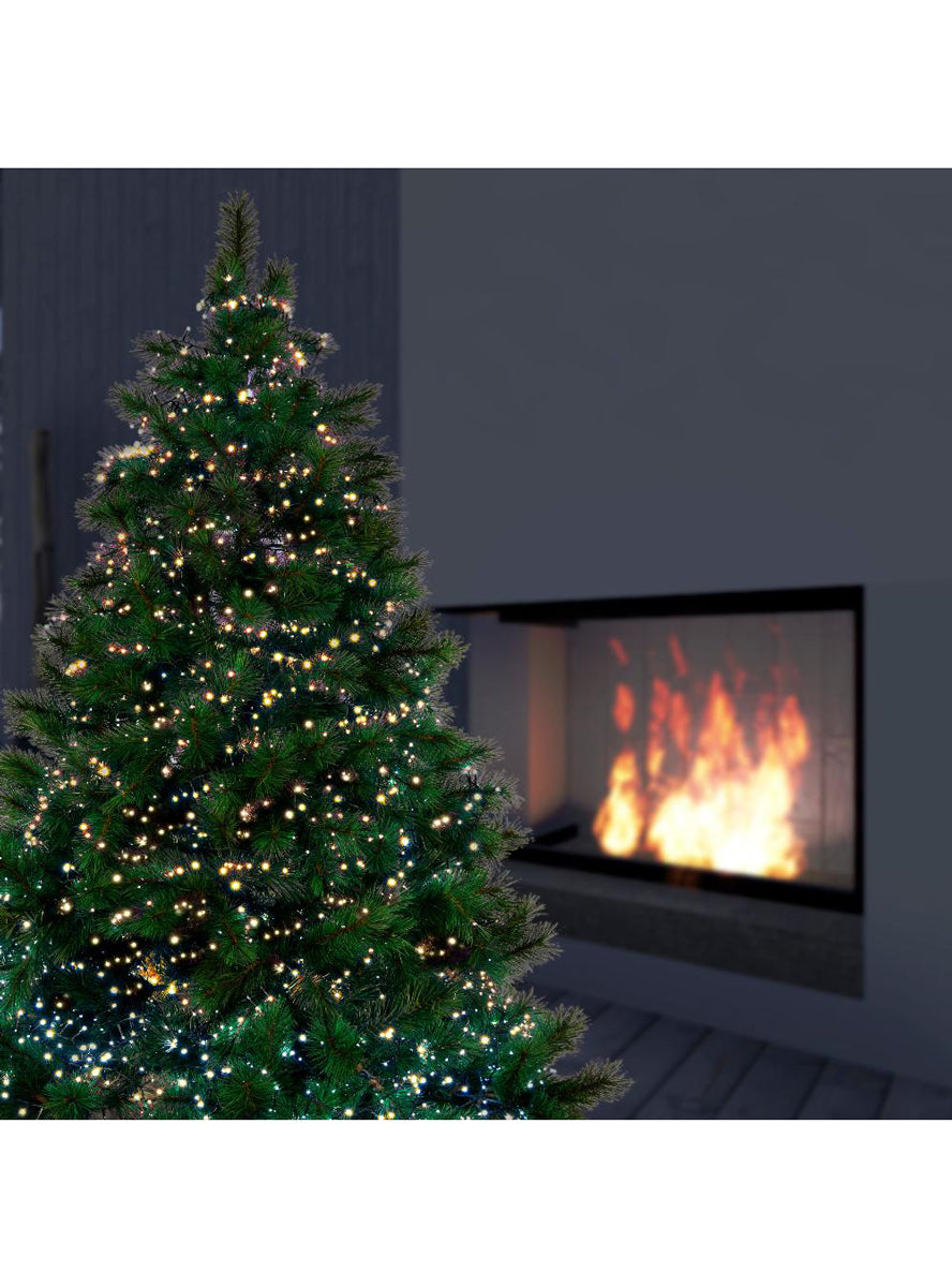 Warm White 2000 Bulb Sparkle Tree Lights - Alternate Image