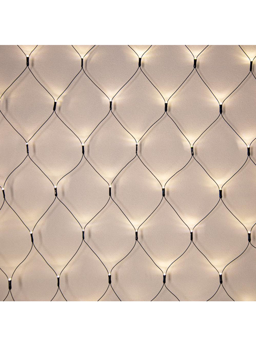 Warm White 360 Bulb Connectable Net Christmas Lights