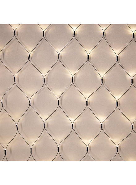 Warm White 360 Bulb Connectable Net Christmas Lights