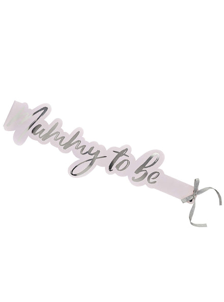 We Wonder What You Are Baby Shower Mummy To Be Paper Sash - Main Image