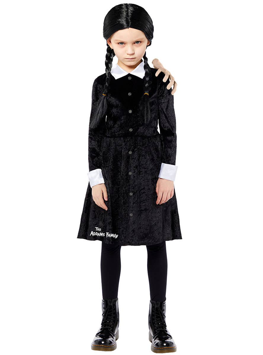 Licensed Wednesday Addams Girls Halloween Costume