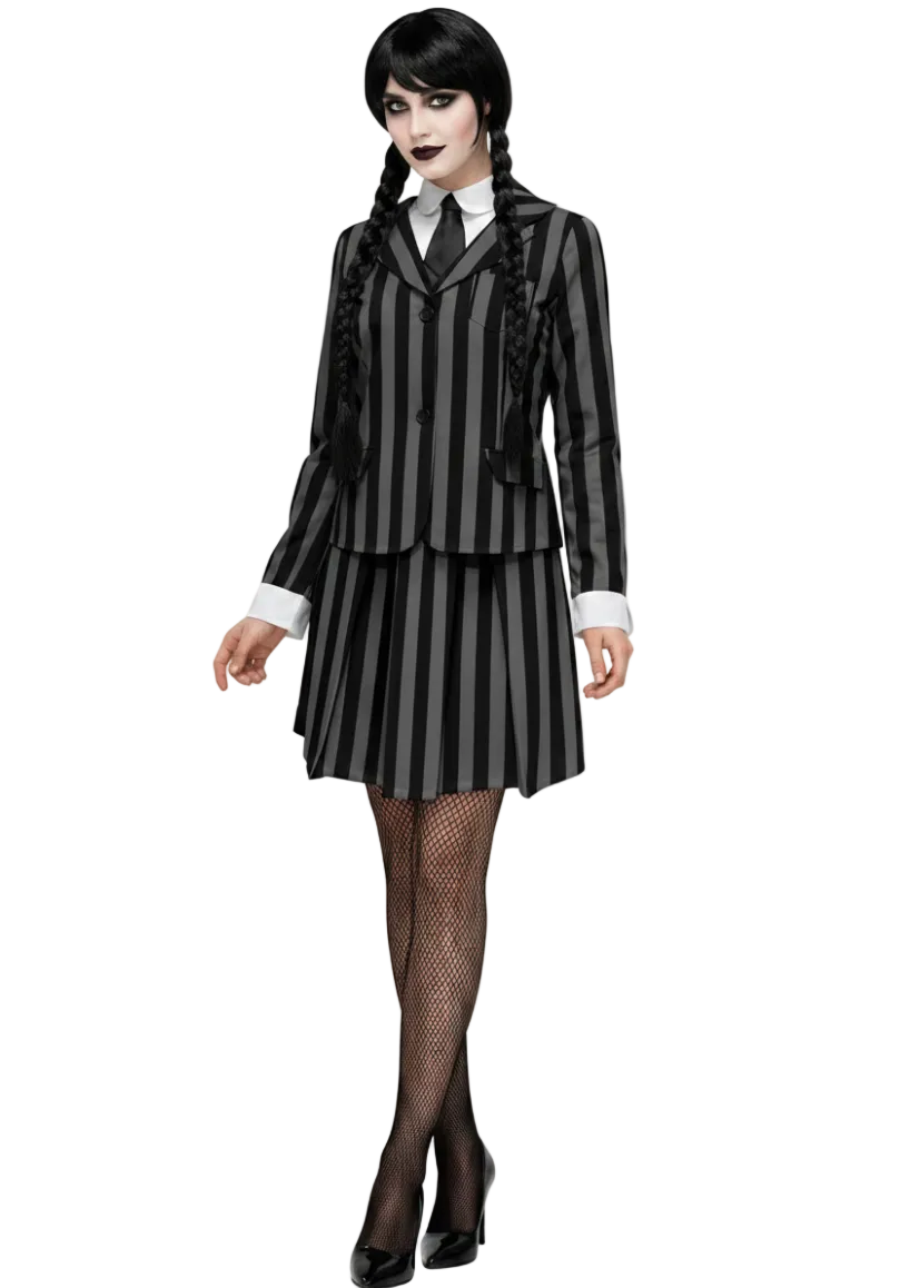  Wednesday Black Never More Uniform Women's Costume - main image