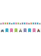 Image of Mad Hatter Were All Mad Here Party Banner - Main Image
