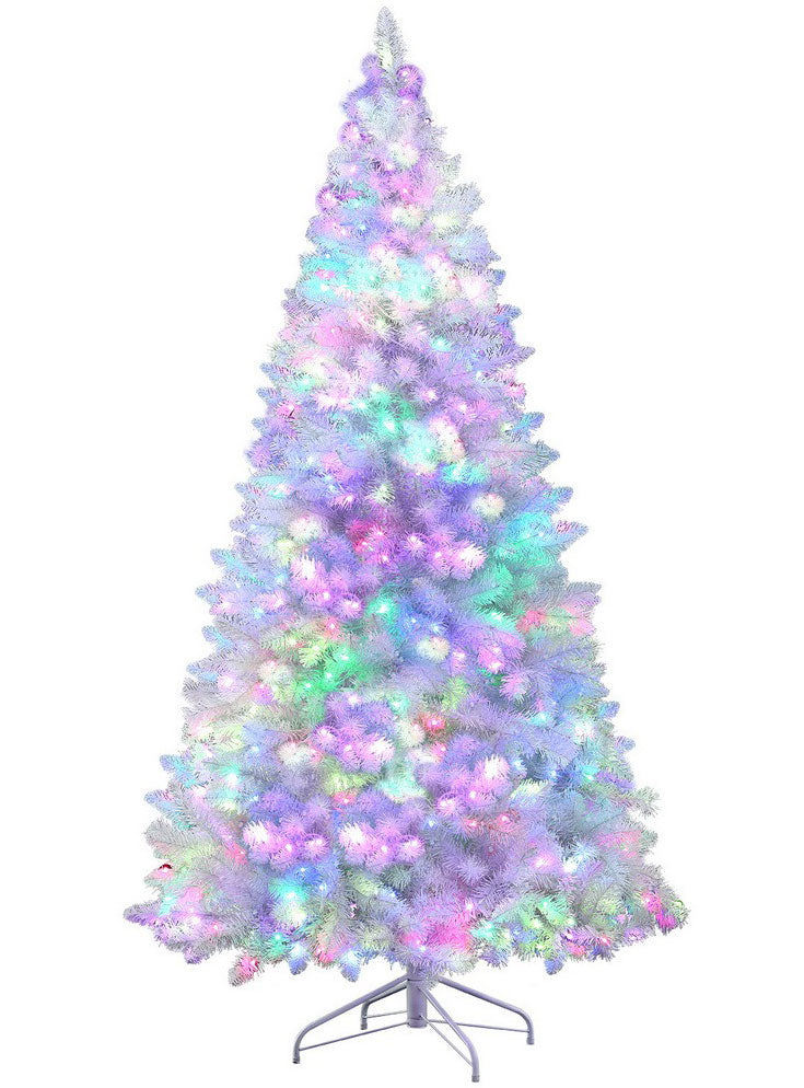 White Christmas Tree With RGB Lights And Remote 210cm Main Image